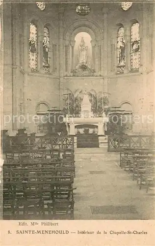 AK / Ansichtskarte Sainte Menehould Interieur de la Chapelle Saint Charles Sainte Menehould
