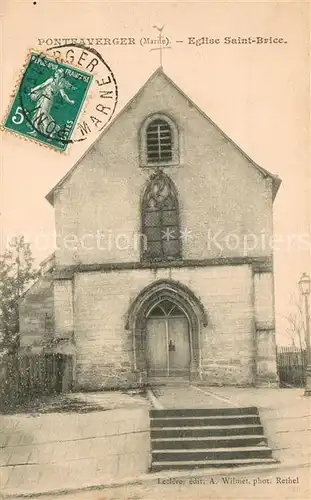 AK / Ansichtskarte Pontfaverger Moronvilliers Eglise Saint Brice Pontfaverger Moronvilliers