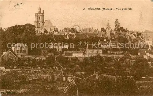 AK / Ansichtskarte Sezanne Vue generale Sezanne