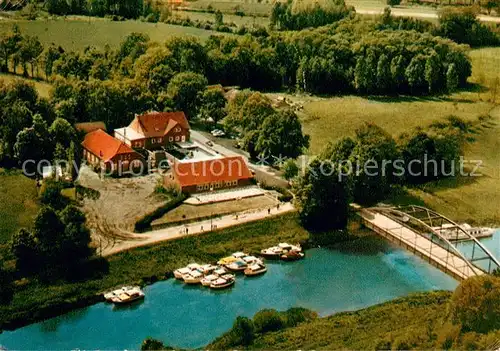 AK / Ansichtskarte Salzbergen Hotel zur Ems Fliegeraufnahme Salzbergen