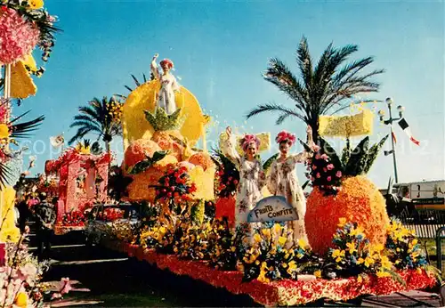 AK / Ansichtskarte Nice_Alpes_Maritimes Bataille de fleurs sur la Promenade des Anglais Nice_Alpes_Maritimes