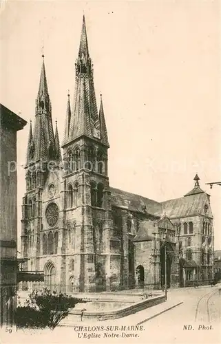 AK / Ansichtskarte Chalons sur Marne Eglise Notre Dame 