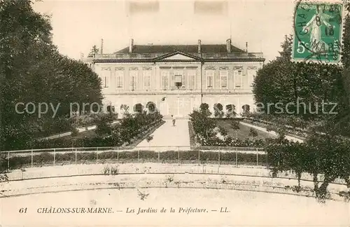 AK / Ansichtskarte Chalons sur Marne Jardins de la Prefecture 