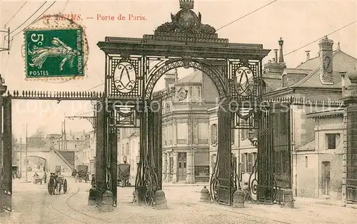 AK / Ansichtskarte Reims_Champagne_Ardenne Porte de Paris Reims_Champagne_Ardenne