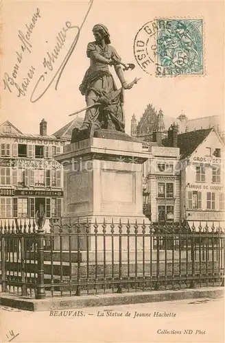 AK / Ansichtskarte Beauvais_60 Statue de Jeanne Hachette 