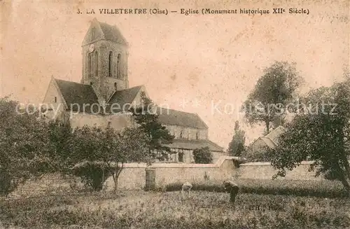 AK / Ansichtskarte La_Villetertre Eglise Monument historique XIIe siecle 