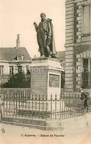 AK / Ansichtskarte Auxerre Statue de Fourier Auxerre