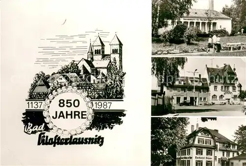 AK / Ansichtskarte Bad_Klosterlausnitz 850 Jahre Jubilaeum Sanatorium Markt Rathaus Kurhotel Bad_Klosterlausnitz