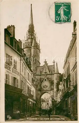 AK / Ansichtskarte Auxerre La Tour de l Horloge Auxerre