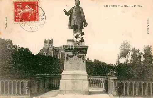 AK / Ansichtskarte Auxerre Statue P Bert Auxerre