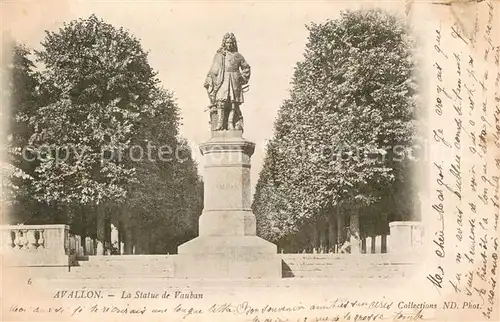 AK / Ansichtskarte Avallon La Statue de Vauban Avallon