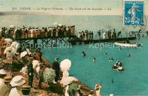 AK / Ansichtskarte Dieppe_76 La Plage et lEstacade  