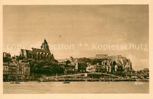 AK / Ansichtskarte Le_Treport_Mers Vue generale sur le Treport en quittant la Gare 