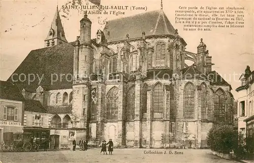 AK / Ansichtskarte Saint Julien du Sault Abside de l Eglise Saint Julien du Sault