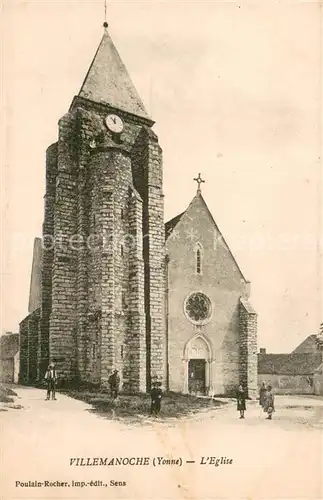 AK / Ansichtskarte Villemanoche Eglise Villemanoche