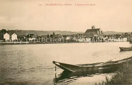 AK / Ansichtskarte Villeneuve sur Yonne lYonne et les Quais Villeneuve sur Yonne