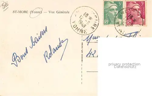 AK / Ansichtskarte Saint More Vue generale Saint More