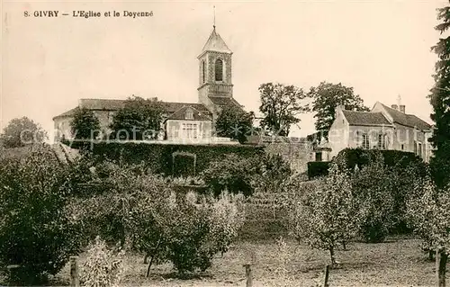 AK / Ansichtskarte Givry_Yonne Eglise et le Doyenne Givry Yonne