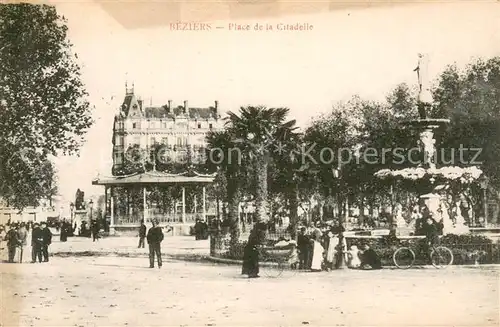 AK / Ansichtskarte Beziers Place de la Citadelle Beziers