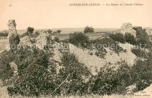 AK / Ansichtskarte Noyers sur Serein Les Ruines de lancien Chateau Noyers sur Serein