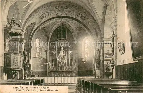 AK / Ansichtskarte Choye Interieur de l Eglise Choye