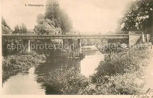 AK / Ansichtskarte Champigny_94 Le Pont 