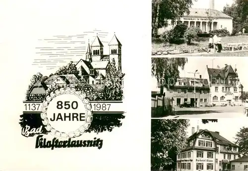 AK / Ansichtskarte Bad_Klosterlausnitz 850 Jahre Jubilaeum Sanatorium Markt Rathaus Kurhotel Bad_Klosterlausnitz