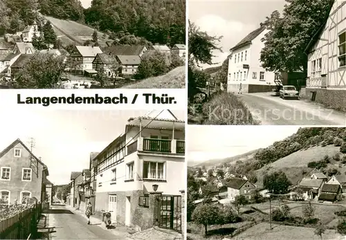 AK / Ansichtskarte Langendembach Teilansicht Gaststaette Ferienheim Dorfstrasse Langendembach