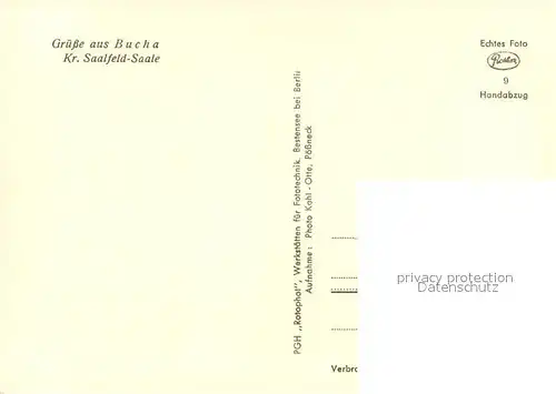 AK / Ansichtskarte Bucha_Unterwellenborn Ortsansicht mit Kirche Hohenwarte Saaletalsperre Landschaftspanorama Bucha_Unterwellenborn