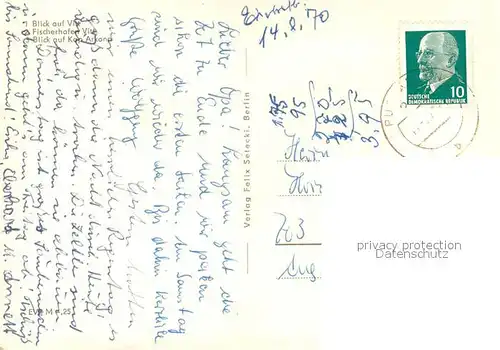 AK / Ansichtskarte Vitt_Ruegen Panorama Kap Arkona Fischerhafen Vitt_Ruegen