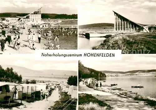 AK / Ansichtskarte Hohenfelden Naherholungszentrum Stausee Badestrand Gaststaette Campingplatz Hohenfelden