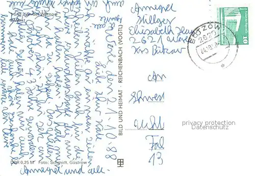 AK / Ansichtskarte Schwaan Partien an der Warnow Markt Kirche Schwaan