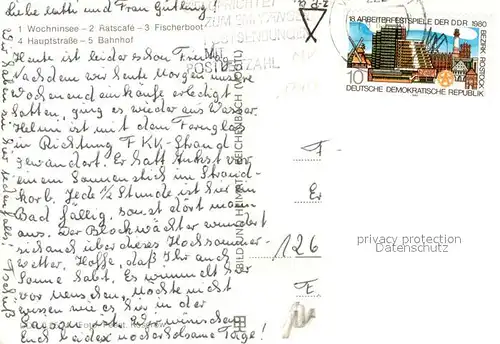 AK / Ansichtskarte ueckeritz_Usedom Wochninsee Ratscafe Fischerboot Hauptstrasse Bahnhof ueckeritz Usedom