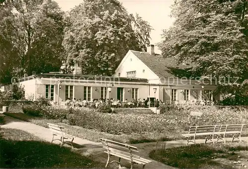 AK / Ansichtskarte Putbus_Ruegen Rosencafe im Rosengarten Putbus Ruegen