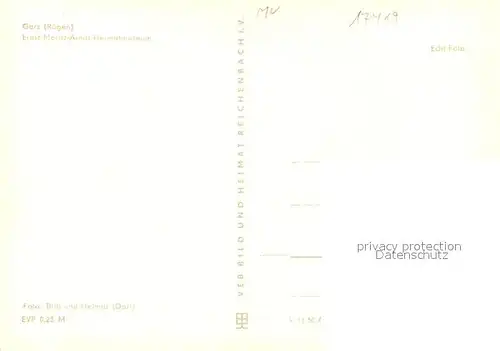 AK / Ansichtskarte Garz_Ruegen Ernst Moriz Arndt Heimatmuseum Garz_Ruegen