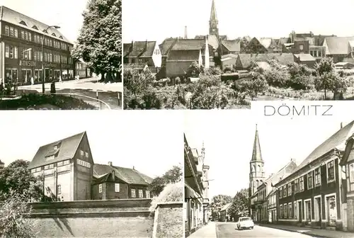 AK / Ansichtskarte Doemitz Konsum Kaufhaus Festungswall Festung Fritz Reuter Gedaechtnishalle Strasse der Nationalen Einheit Doemitz