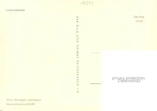 AK / Ansichtskarte Ueckermuende_Mecklenburg_Vorpommern Motiv mit Kirche Ueckermuende_Mecklenburg