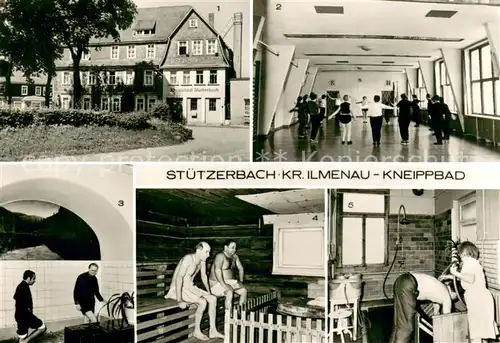 AK / Ansichtskarte Stuetzerbach Kneippbad Gymnastikhalle Wassertreten Sauna Kuranwendungen Stuetzerbach