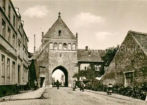 AK / Ansichtskarte Tribsees Steintor Kupfertiefdruck Tribsees