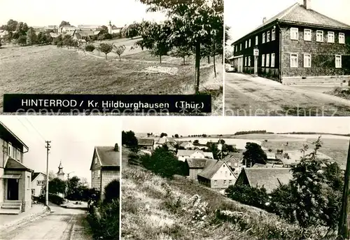 AK / Ansichtskarte Hinterrod_Waffenrod Teilansichten Gaststaette Thueringer Wald Hinterrod Waffenrod