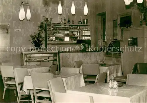 AK / Ansichtskarte Hinterrod_Waffenrod HO Restaurant Park Cafe Luftkurort Thueringer Wald Hinterrod Waffenrod