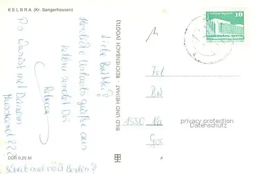 AK / Ansichtskarte Kelbra_Kyffhaeuser Polytechnische Oberschule Burgruine Rothenburg Sparkasse Marktstrasse Fernsehsendeturm Kyffhaeuserdenkmal Kelbra Kyffhaeuser