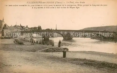 AK / Ansichtskarte Villeneuve sur Yonne Pont sur l Yonne Villeneuve sur Yonne