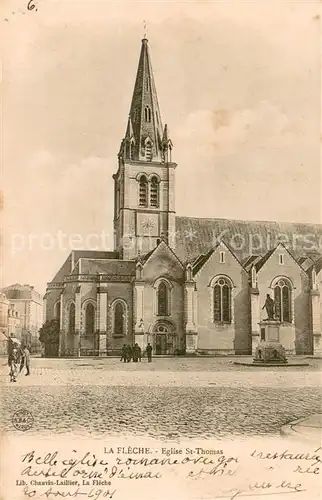 AK / Ansichtskarte La_Fleche Eglise Saint Thomas Monument La_Fleche