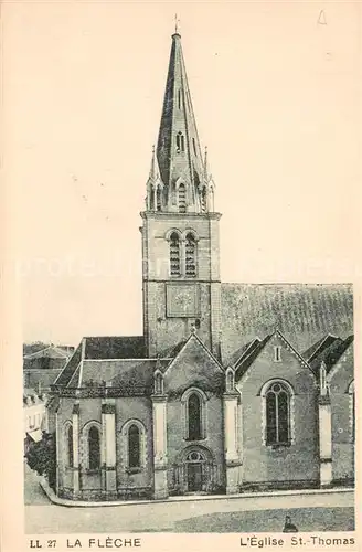 AK / Ansichtskarte La_Fleche Eglise Saint Thomas La_Fleche