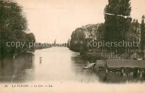 AK / Ansichtskarte La_Fleche Vue sur le Loir La_Fleche
