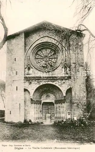 AK / Ansichtskarte Digne les Bains La vieille cathedrale Monument historique Digne les Bains
