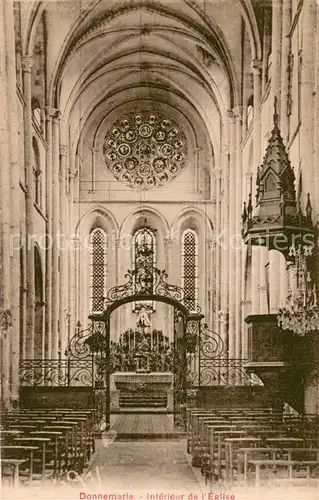 AK / Ansichtskarte Donnemarie Dontilly Interieur de l eglise Donnemarie Dontilly