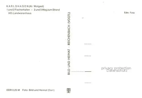 AK / Ansichtskarte Karlshagen Fischerhafen Weg zum Strand HO Landwarenhaus Karlshagen