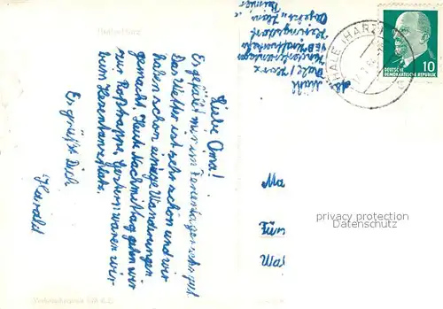 AK / Ansichtskarte Thale_Harz Panorama Blick vom Lindenberg Steinbachtal Klubhaus Garten Fontaene Thale_Harz